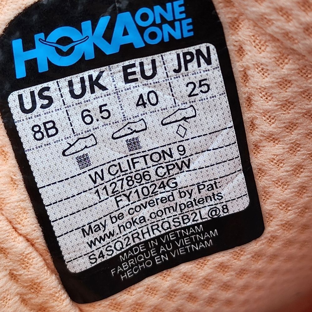 HOKA CLIFTON 9 - Womens Athletic Shoes - SIZE 8B - Picture 9 of 9